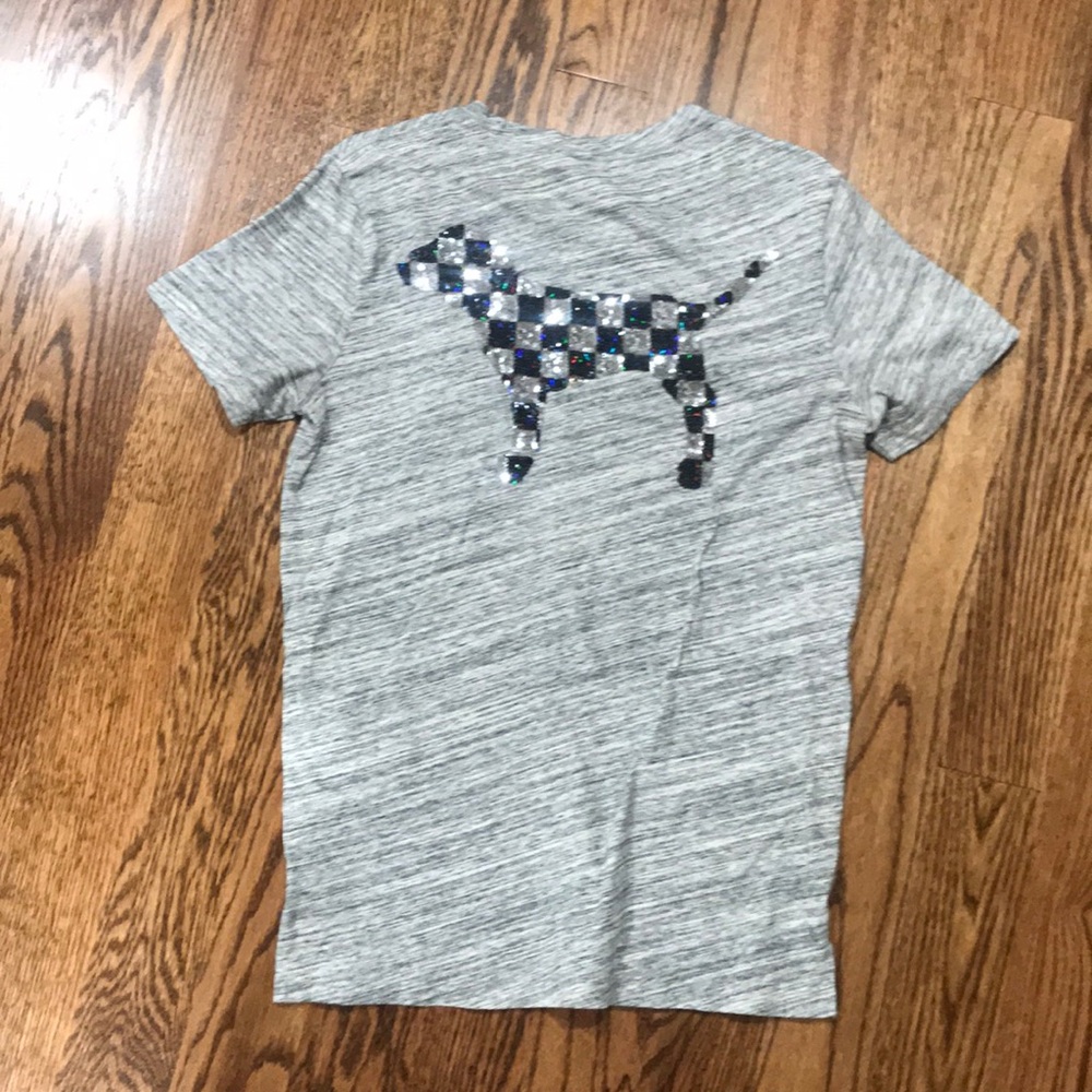 PINK Sequin Dog Tee